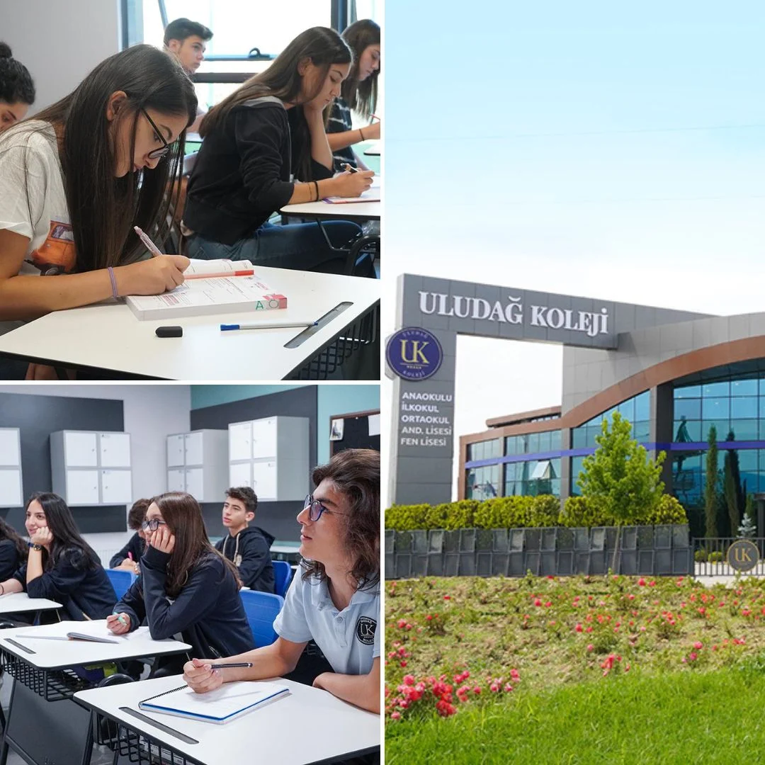 Uludağ Koleji Bursa özel Anadolu Lisesi kampüsü, laboratuvarları ve eğitim ortamından kareler